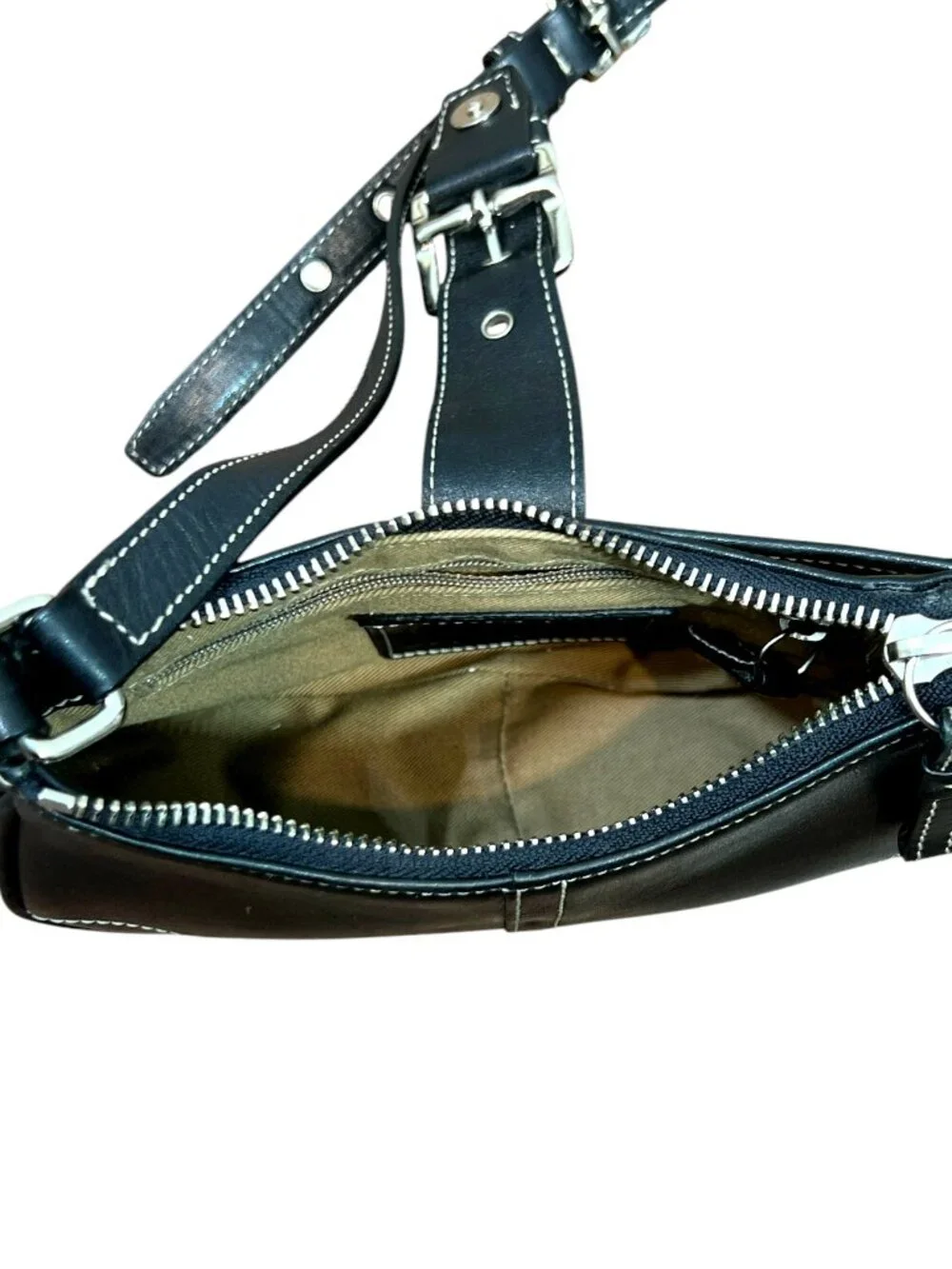Vintage Coach 9354 Leather Soho Small Buckle Shoulder Bag Black Pre-Loved